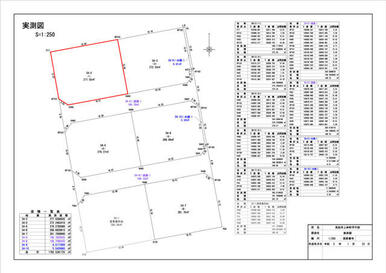 １号地実測図【ルーツガーデン上林】