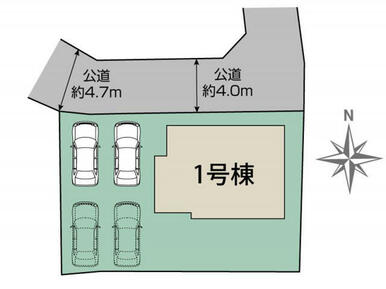 高崎市上小鳥町1棟 区画図