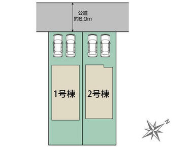 千歳市東郊2丁目2棟 区画図