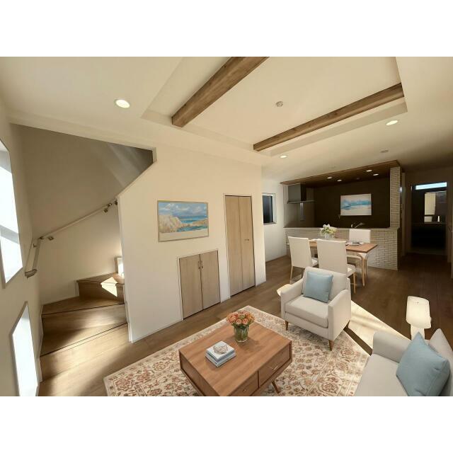 リビング CG加工でお部屋をイメージ。家具付の販売は行っておりません。