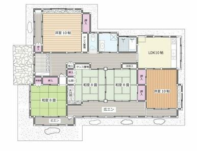 間取りは現入居者入居前のものとなります。実際の間取と異なる可能性がございます