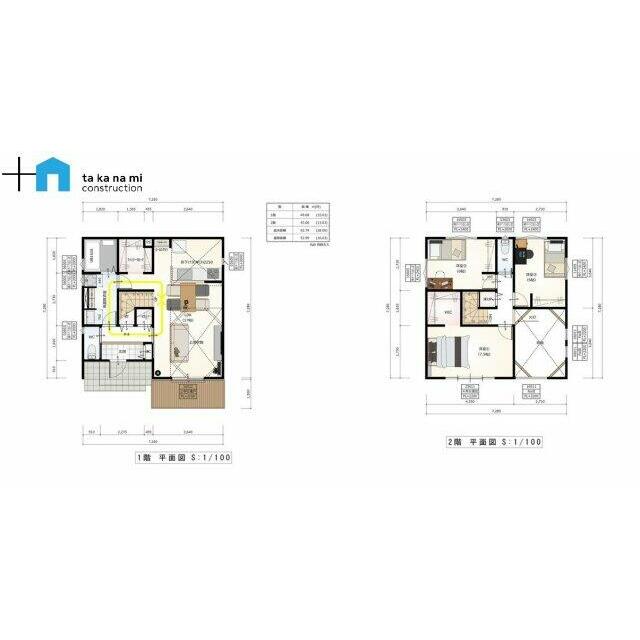 建物プラン例：建物価格2,024万円 高波建設※建物価格のみ、外構費用等含みません