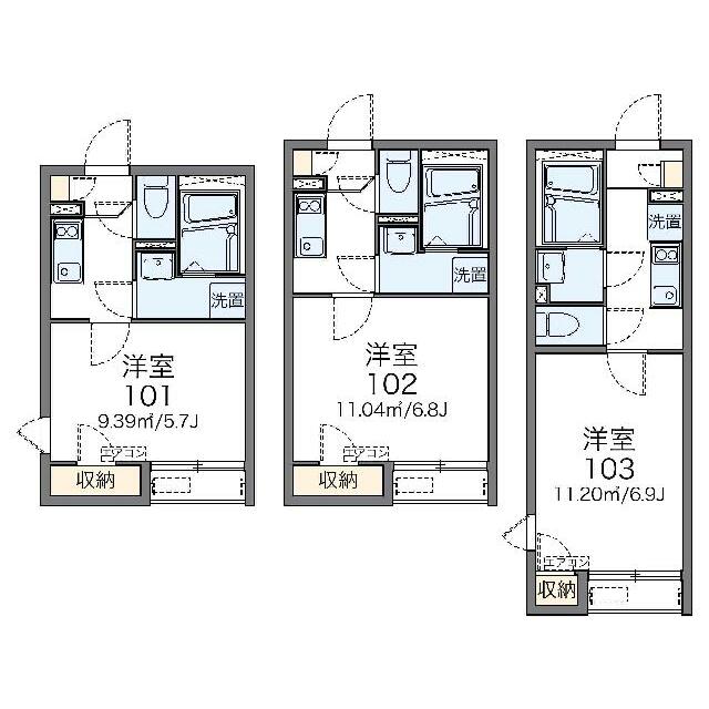 代表的な間取のため実際の間取とは異なる場合があります
