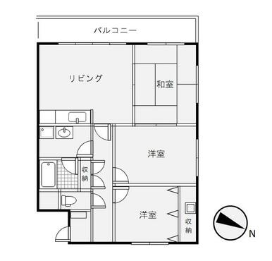 【間取図】ゆとりの角住戸　３ＤＫタイプ