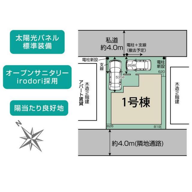 春日部市一ノ割2丁目1棟 区画図