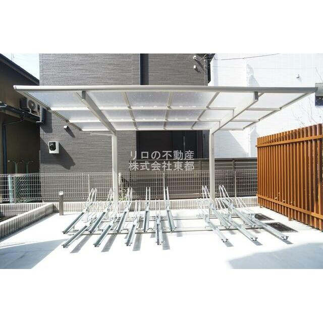 雨の日でも安心☆屋根付の駐輪場です☆