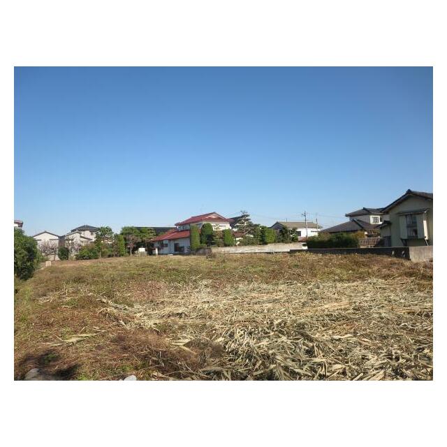 敷地内の南西側より敷地状況を撮影