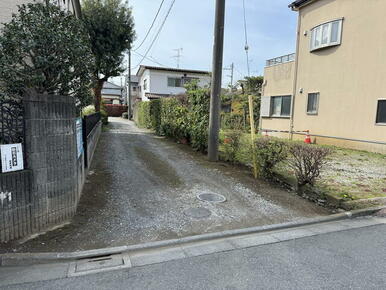 私道間口・ぜひ実際にお確かめください・ゆとりの土地８０．６坪