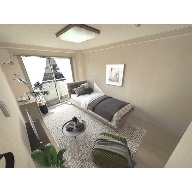 この画像は、実際の室内にＣＧによる家具等を配置したものです。