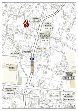 現地周辺案内図