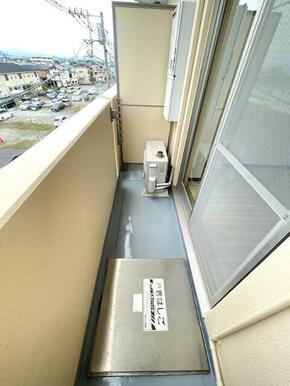 南向きのバルコニー