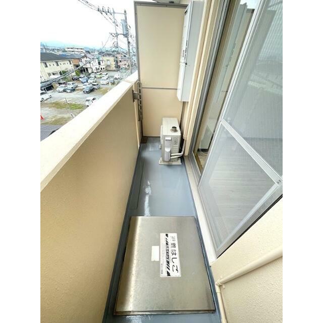 南向きのバルコニー