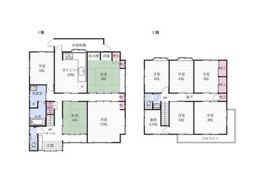 既存建物の間取り図です。そのままご利用になりたい方は別途ご相談下さい。