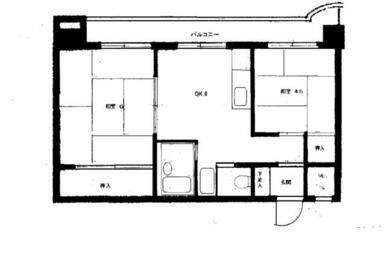 ２ＤＫ　　バス・トイレ別　　洗濯機置き場