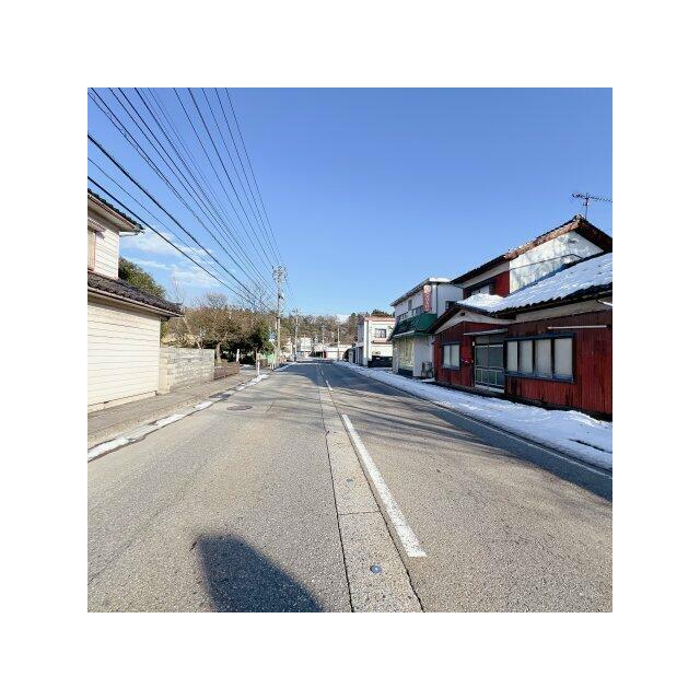 融雪装置付きの前面道路