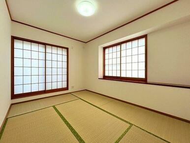「２階＿６帖和室」障子張り替え済みです。