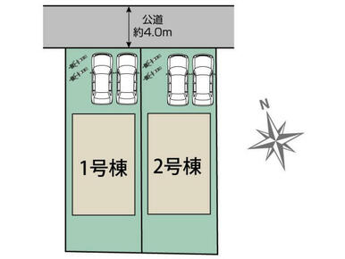 藤井寺市陵南町2棟 区画図