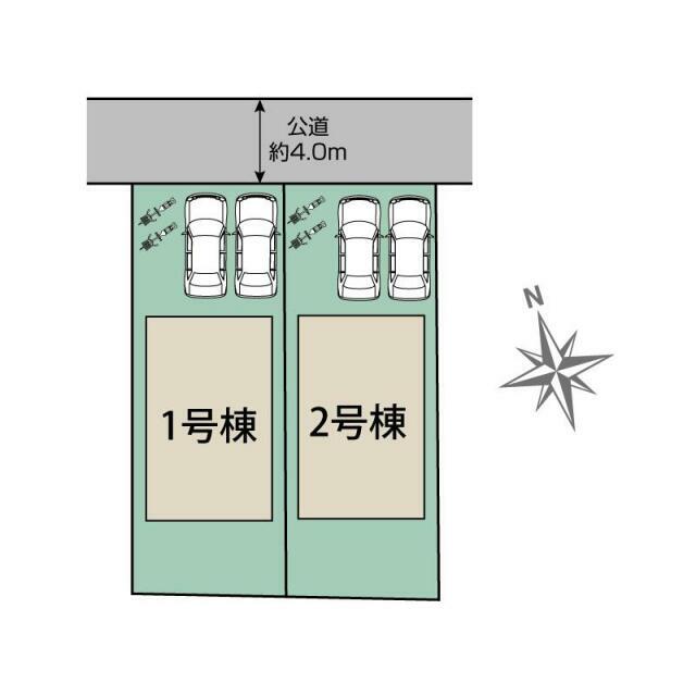 藤井寺市陵南町2棟 区画図