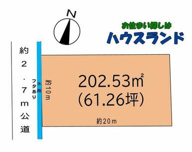 久喜市栗橋東３丁目　売地　区画図