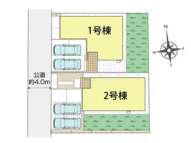 岡山市中区兼基2棟 区画図