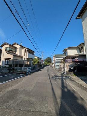 前面道路(南西側から)