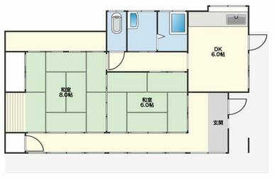 ワンフロアで生活可能な平屋。改修計画が立てやすい間取り