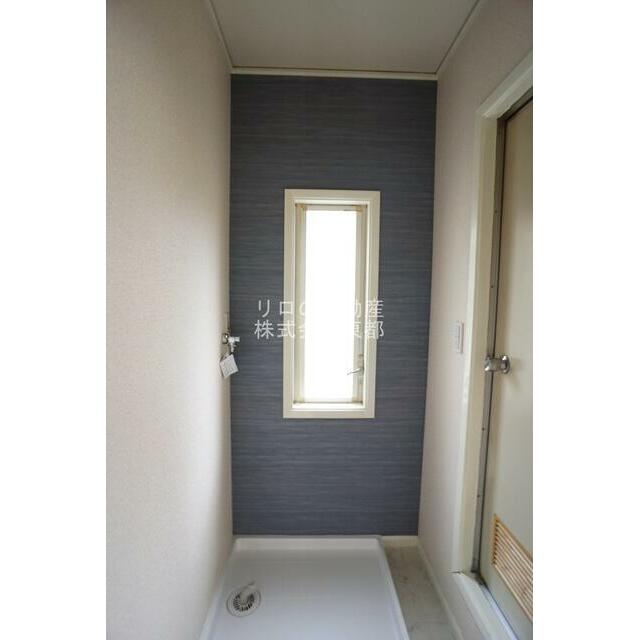 洗濯機置場には防水パンを設置！水漏れも安心です◎