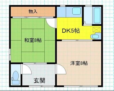 西側建物間取り図