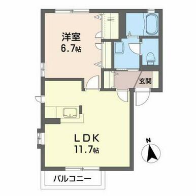 １０１号室は反転タイプ