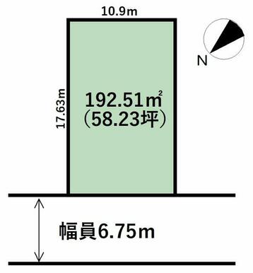 県道44号線すぐそばの約59坪！