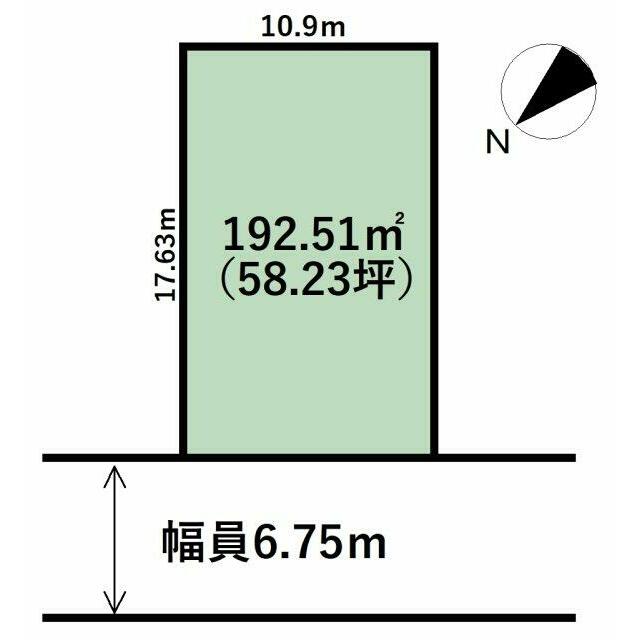 県道44号線すぐそばの約59坪！
