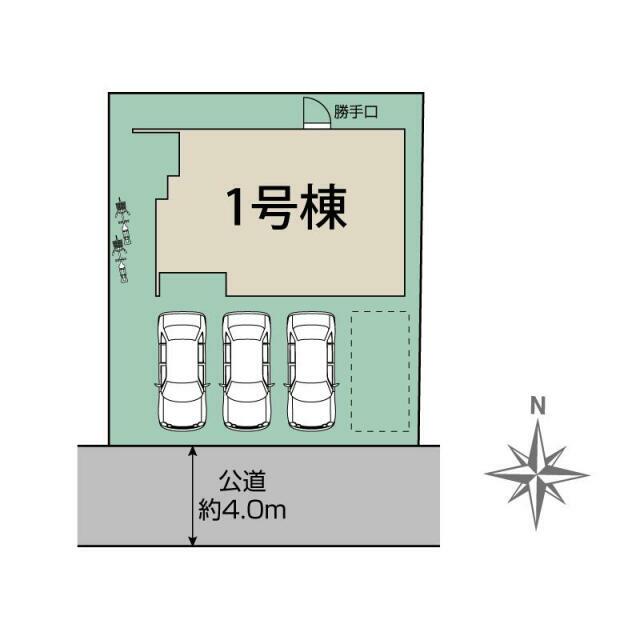 岩倉市西市町西市1棟 区画図