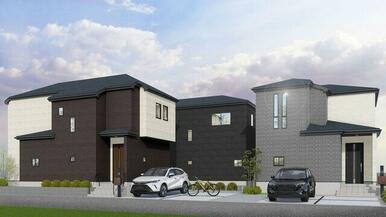 1号棟(右)、2号棟(左)、3号棟(中)