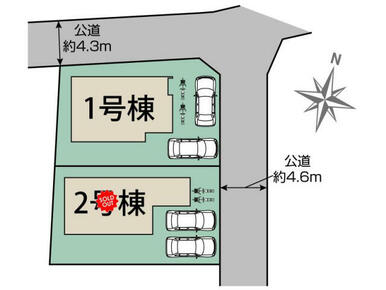 福岡市南区柏原2丁目2棟 区画図