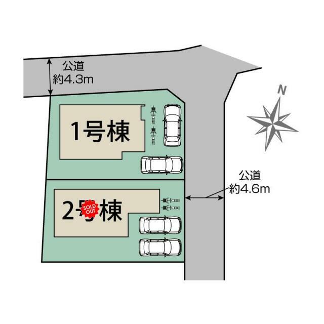 福岡市南区柏原2丁目2棟 区画図