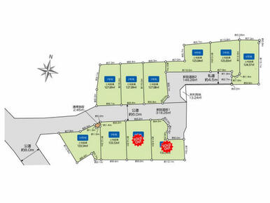 清瀬市旭が丘10区画 区画図