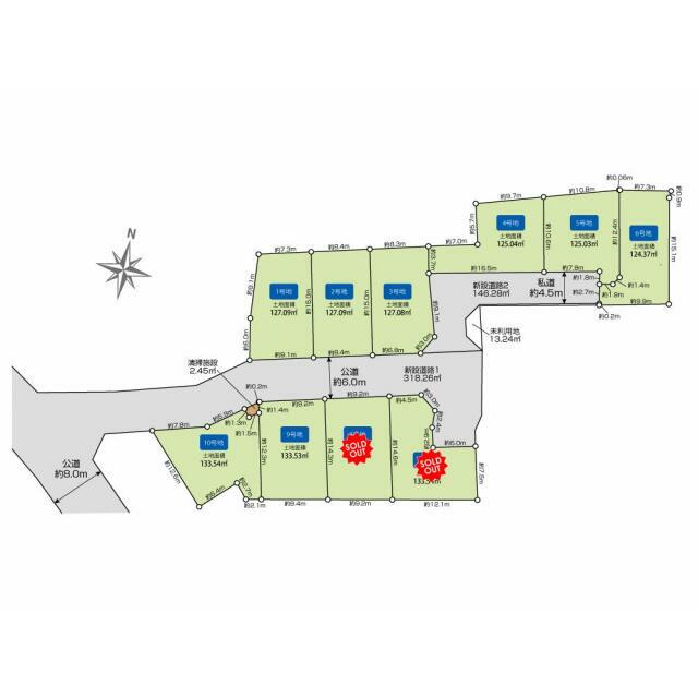 清瀬市旭が丘10区画 区画図