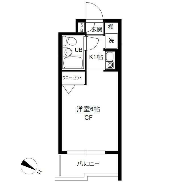 東向きの１Ｋ