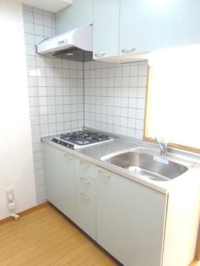カウンター付システムキッチン2口コンロ♪