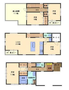 １号棟間取図