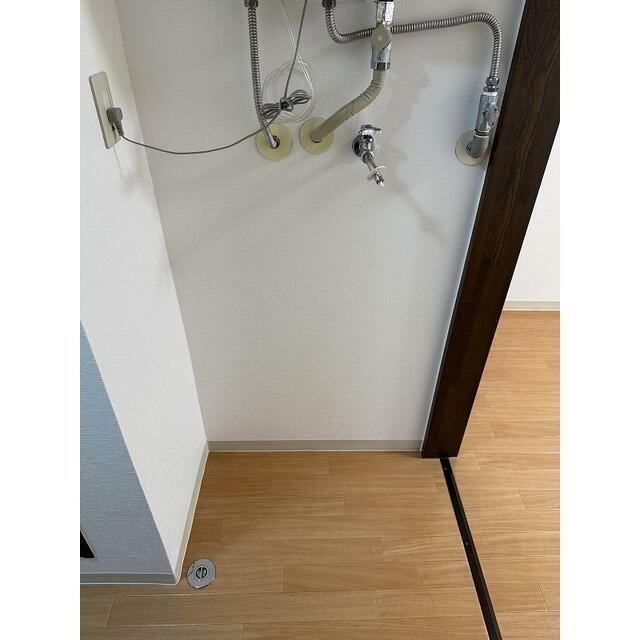 室内洗濯機置場です！