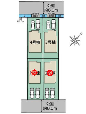 日野東豊田4棟 区画図