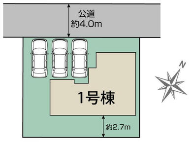 春日部市藤塚2期1棟 区画図