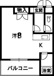 ちょっと変形ですが、プライベート確保の間取り