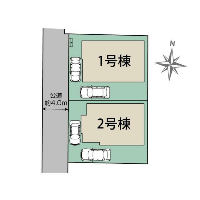 秦野市ひばりヶ丘2棟 区画図