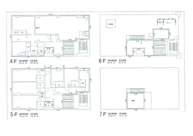 ４Ｆ～７Ｆ間取り図