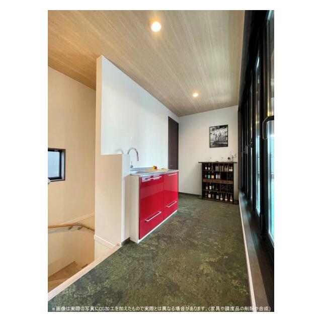 アウトドアリビングで、お食事を楽しむ際に便利なキッチンスペース＾＾