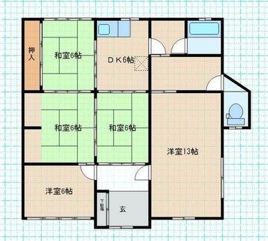 東側建物間取り図