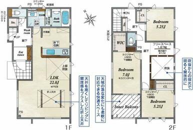 ２号棟：完成予定間取り図