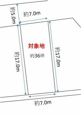 前面道路は約５ｍと広いので、駐車の苦手な方も安心です。